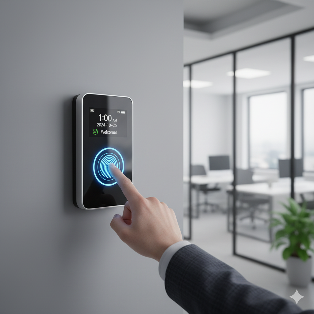 نظام بصمة الإصبع للحضور والانصراف