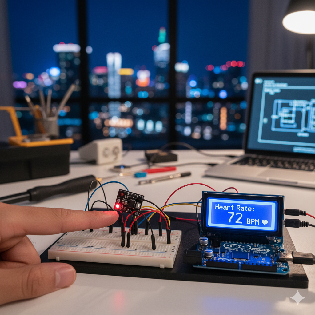 قياس نبض القلب