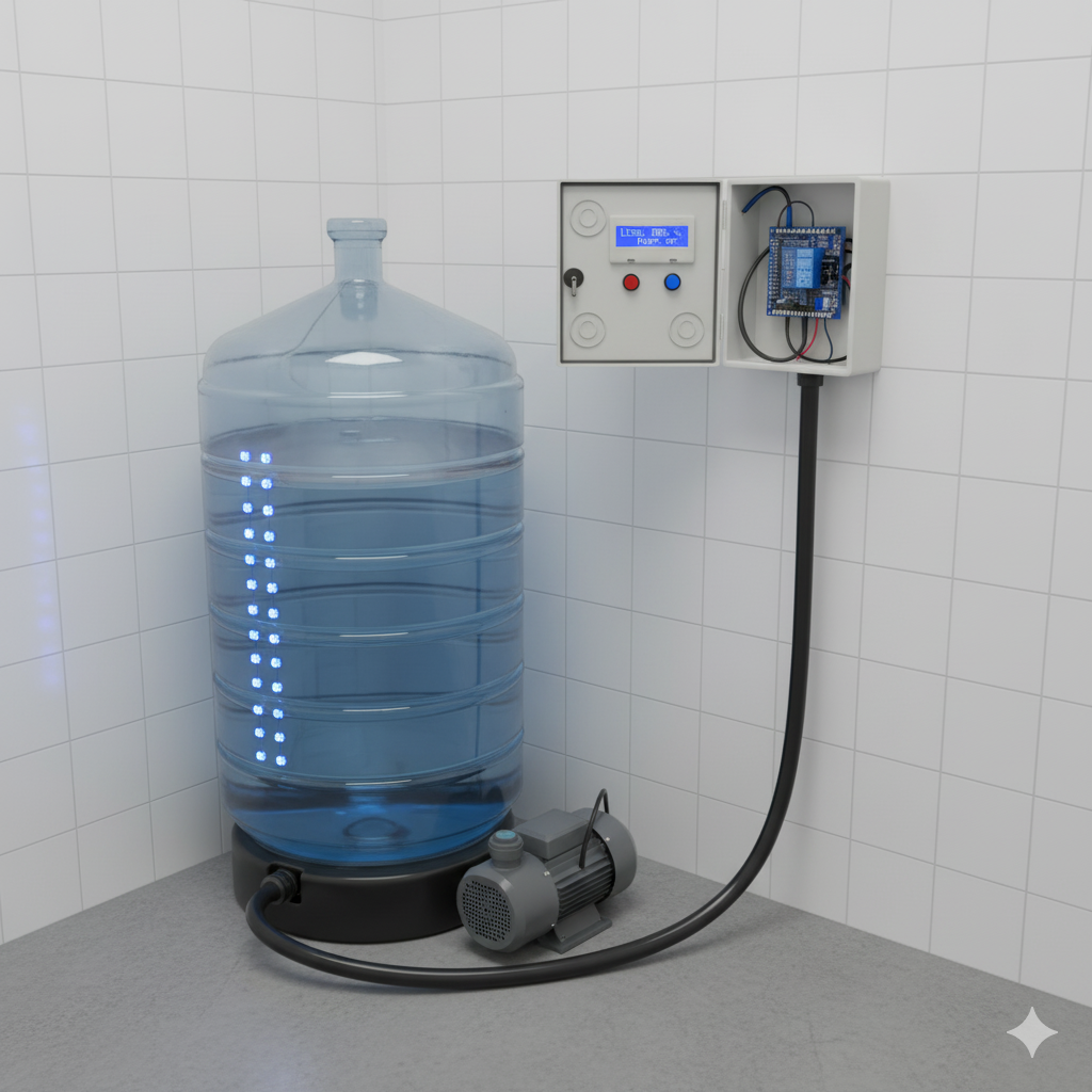 التحكم بمستوى المياه في الخزان